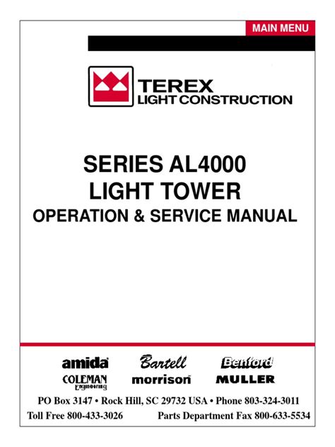 terex amida al4000 manual